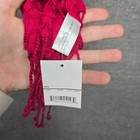 Ruby Red Soft Scarf Hijab Prayer Islamic  Muslim With Tassels  Woman Headscarf