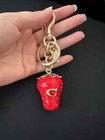 Coach Strawberry Bag Charm Keychain     Resin   Brass Metal Purse Accessory     