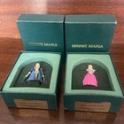 Romeo   Juliet Shakespeare Symbols Minnie Maria Miniature Painted Pewter Vintage