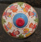 Vintage 1950s Ohio Art Tin Litho Spinning Top Toy Mulberry Bush Usa