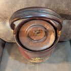Mcm Vintage Loyal Papeete Brown Leather Fire Ice Bucket Brass Eagle Nyc