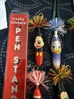 Vintage Disney Kooky Kicker Pen Lot Of 13 With Original Stand