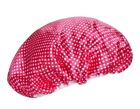Turbie Twist Stylin  Shower Cap Pink Polka Dot  Lot Of 2 