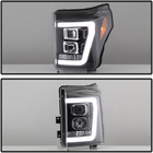 - For 2011-2016 Ford F250 F350 Superduty Black Led Tube Projector Headlights Hea