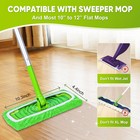 6-pack Reusable Coral Fleece Mop Pads - Compatible Sweeper Mop Washable Hardwood