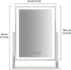 17 3  Lighted Makeup Mirror Hollywood Vanity W  Lights 3 Color 5x White