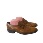 Vintage 1960s Killer Mod Leather Dress Shoes By Freeman Slip On Size 9 5 C Rare