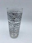 Black Striped Dots Highball Cocktail Glasses Mid Century Replacement 6 5 