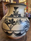 Antique Circa 1930 s Polychrome Cochiti Pueblo Pottery Olla  Large And Heavy