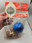Walbead Blue Many Facetted Ball Sequin Bead Vtg Christmas Ornament Kit 1526