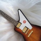 Vintage Sunburst Electric Guitar Custom Solid Mahogany Body H-h Pickups 6 String