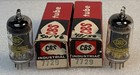 Pair Ge 7729  12ax7  Cbs Label Gold Pin Low Noise Gold Pin Vacuum Tubes Tv7 Stro