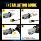Smoked Front White Led Side Marker Light Lamp For Cadillac 15-20 Ats Cts 1-10set