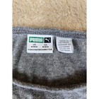 Puma Girls Gray Neon Pink Logo Long Sleeve Activewear Shirt Size M 10 12