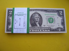 New Uncirculated Two Dollar Bills Series 2017a  2 Sequential Notes  Lot Of 50  
