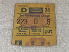 The Rolling Stones 1975 Ticket Stub Msg Keith Richards Mick Jagger Charlie Watts