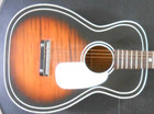 Vintage Silvertone H604 Parlor Acoustic Sunburst Guitar With Soft Case