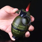 Green Grenade Flame Lighter Refillable Military Decor Novelty without Butane Gas