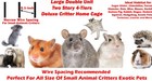 Large 2-story Guinea Pig Ferret Chinchilla Bunny Mouse Hammock 1 2-inch Bar Cage