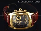 Rare Invicta Mens Grand Lupah Dragon Swiss Eta Chrono Oil Tanned Leather Watch