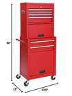 Torin 6-drawer 3-in-1 Rolling Tool Cabinet  Removable Tool Chest Organizer  Red