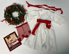 American Girl Pleasant Co Kirsten Saint St  Lucia Outfit Wreath Gown Socks Box