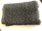 Antique Tatting Trim Wide Strip Of Intricate Black Needlework 9  X 52 