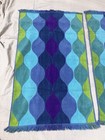 Vintage 70s 80s Pair Cannon Seven Seas Blue Cotton Terrycloth Towels