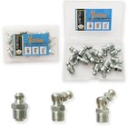 Grease Fitting Assortment - Straight 45   90 Degree Grease Zerk 1 8 -28 12pcs