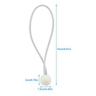 Waziaqoc 50 Pcs Ball Bungee Cords 6 Inch  Tarp Ball Bungee Ties Heavy Duty Ca   