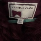 Janie And Jack Burgundy Coat With Fur  Ages 5 To 6