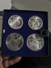 1976 Olympic Canada 4 Commemorative Silver Coin Set 4 32 Oz Of Silver  