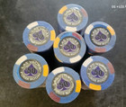 175 Las Vegas Poker Room Poker Chips  50 New Old Stock 7 Rolls Ncv