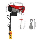 Miniature Electric Hoist 440 Lbs Crane Winch With Wired Remote Control 480w 110v