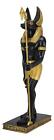Large Egyptian God Of The Dead Mummification Anubis With Was Staff Statue 21 5 h