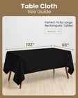 Utopia Kitchen Rectangle Table Cloth 1 Pack  Tablecloth Machine Washable    
