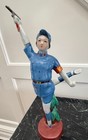 Vtg Chinese Cultural Revolution Porcelain Woman Warrior Statue
