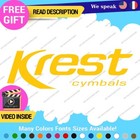 Fits Krest Cymbal Drums Decals Band Stickers Drum Bass Replacement Vinyl Die Cut