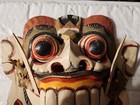 Antique Bali Rangda Demon Wooden Mask   rare 