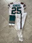  25 Xavien Howard Miami Dolphins Game Used Full Throwback Uniform