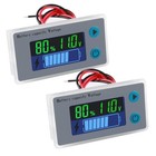2pcs Digital Battery Capacity Voltmeter Tester  10100v 12v 24v 36v 48v Remain   