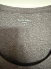 Eileen Fisher Long Sleeve Stretch Tunic Top Heather Gray brown - Size L