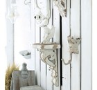 4pc Vintage Style Wood Corbels For Shelving  Rustic Look  Shelf Brackets