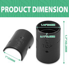 52pcs Wire Shelf Clips 1 Post Plastic Locking Clip For Shelving Racks Black