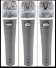  3  Shure Beta 57a Inst vocal Mic   Cables Auth Dealer Fast Free Usa Shipping 