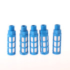 3 8  Thread Plastic Air Pneumatic Silencer Muffler Blue Noise Filter 5pcs