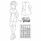 Julie Nutting  amberly  Doll Cling Stamp Prima Marketing Mixed Media 913250