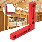 90 Degree Positioning Clamp Right Angle Square Ruler 120x120x15mm Woodworking