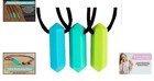 3-pack Chewable Necklace Set For Boys   Girls     Safe Silicone Teething Relief