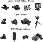 Universal Action Camera Accessory Kit For Gopro Hero 13 12 11 10 9 8 7 6 5 Go Pr